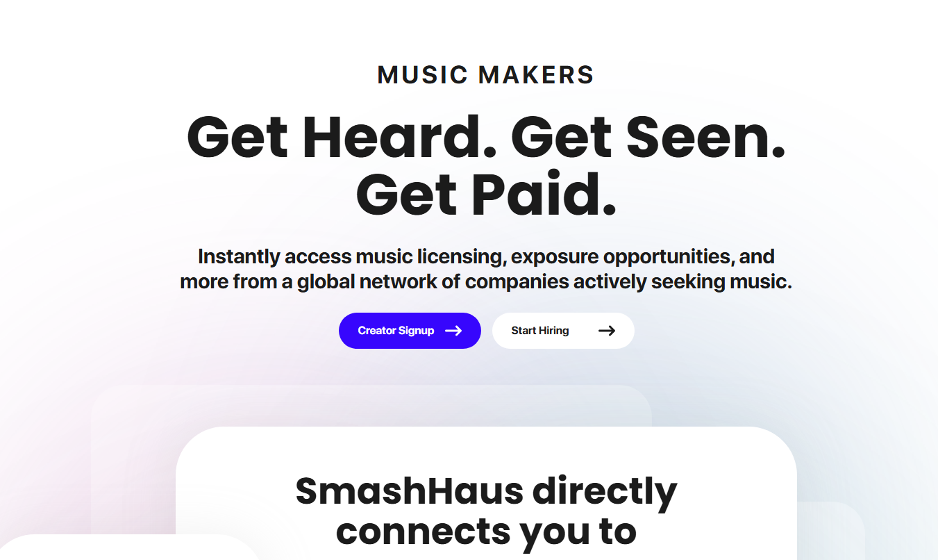 SmashHaus – AI Music Licensing & Creator Marketplace