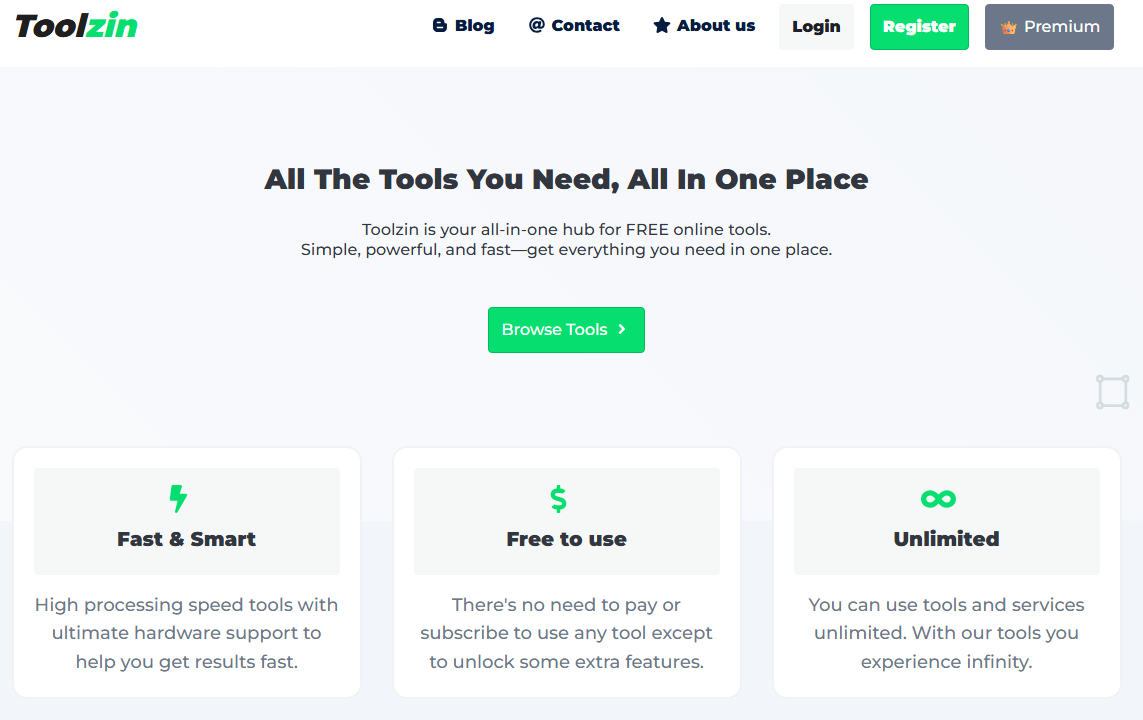 Toolzin – Free Online Tools Hub